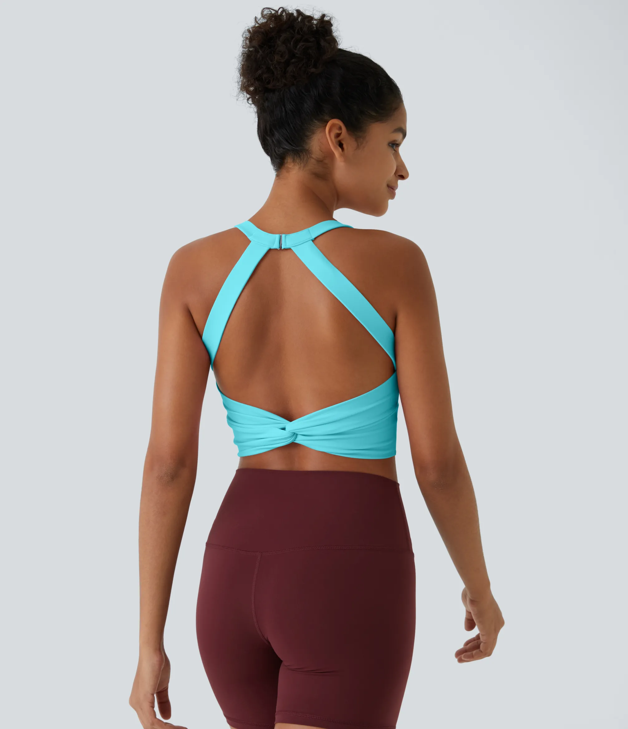 Tank Tops & Camis|Tank Tops<HALARA SoftlyZero™ Plush Cut Out Cropped Yoga Tank Top