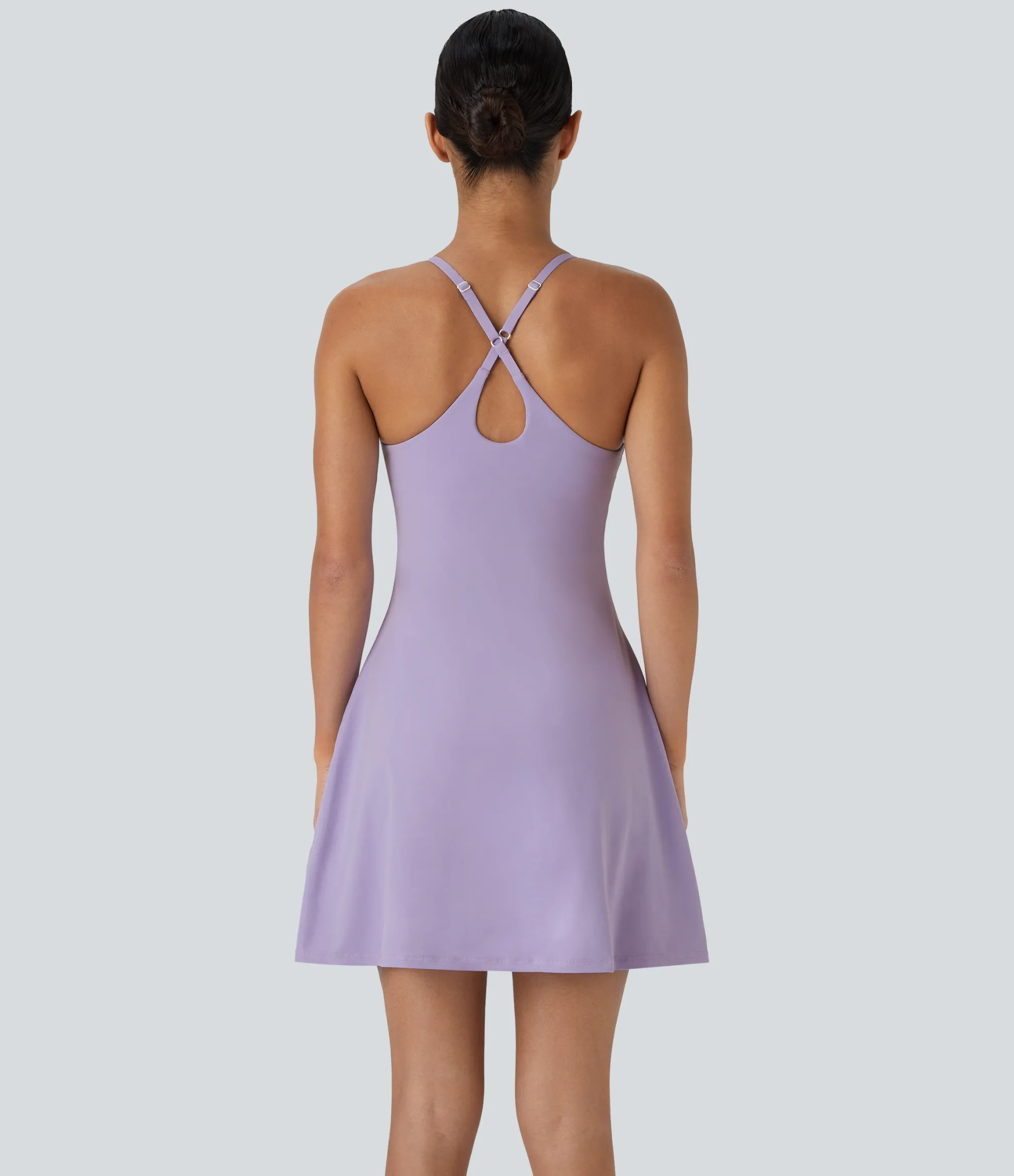 Active Dresses|Dresses<HALARA SoftlyZero™ Plush 2-in-1 Pocket Flare Slip Active Dress