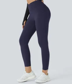 Pocket Leggings|Crossover Leggings<HALARA SoftlyZero™ Plush Thermal High Waisted Crossover Pocket Yoga Leggings