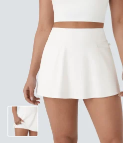 Mini Skirts|Active Skirts<HALARA SoftlyZero™ QuickDry Mid High Waisted Pockets 2-in-1 Mini Golf Skirt-Golf Tee