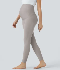 Softlyzero™ Fabric Leggings|Yoga Leggings<HALARA SoftlyZero™ Super High Waisted Maternity Yoga 7/8 Leggings-UPF50+