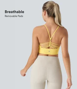 Yoga Tops|Tank Tops & Camis<HALARA SoftlyZero™ U Neck Cropped Yoga Tank Top-UPF50+