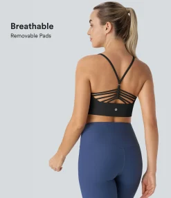 Yoga Tops|Tank Tops & Camis<HALARA SoftlyZero™ U Neck Cropped Yoga Tank Top-UPF50+