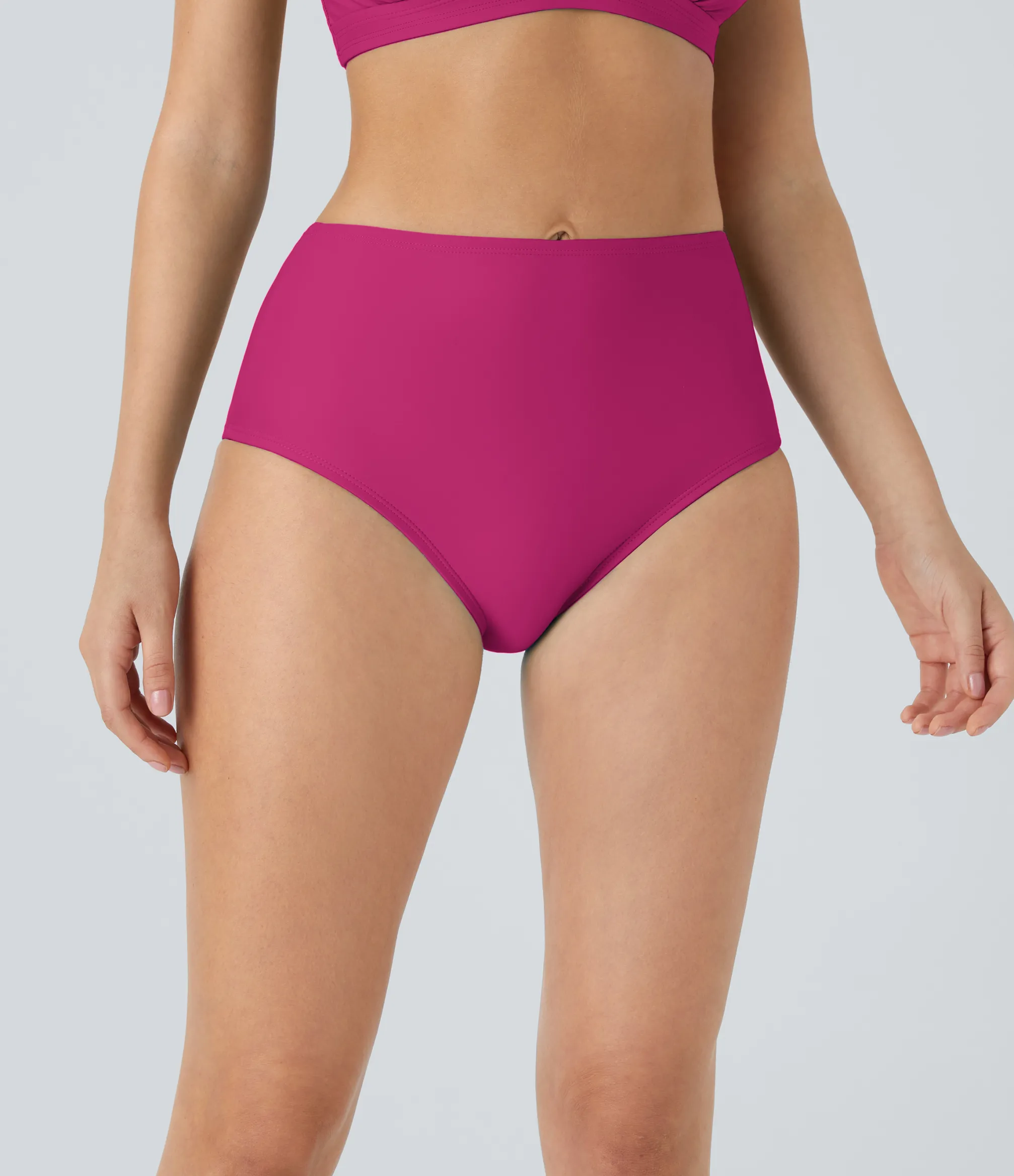 Beachwear<HALARA Solid High Waisted Bikini Bottom Swimsuit