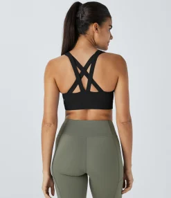 Sports Bras|Sports Bras<HALARA SpeedWave™ Medium Support Quick Dry Workout Sports Bra