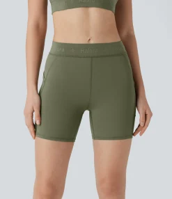 5'' Shorts|Active Shorts<HALARA SpeedWave™ Mid Rise Pocket Quick Dry Workout Biker Shorts 5''