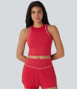 Tank Tops & Camis|Tank Tops<HALARA SpeedWave™ Reflective Cropped Quick Dry Running Tank Top