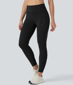 Pocket Leggings|Leggings<HALARA SpeedWave™ SoCinched High Waisted Tummy Control Reflective Quick Dry Running Leggings with Pockets