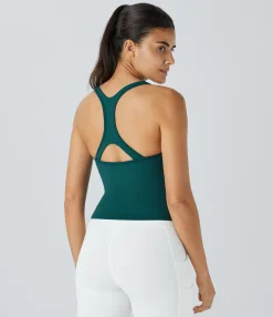 Tank Tops & Camis|Tank Tops<HALARA SpeedWave™ U Neck Racerback Cut Out Quick Dry Running Tank Top