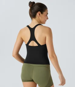 Tank Tops & Camis|Tank Tops<HALARA SpeedWave™ U Neck Racerback Cut Out Quick Dry Running Tank Top