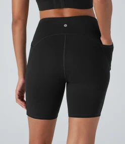 Active Shorts|Bikers<HALARA SpeedWave™ V Shaped High Waisted Pocket Quick Dry Workout Biker Shorts 7''
