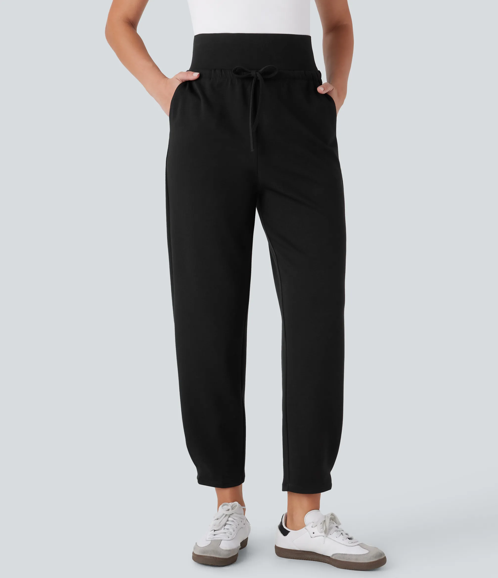 Pants|High-Waisted Pants<HALARA Super High Waisted Drawstring Pockets Tapered Travel Pants