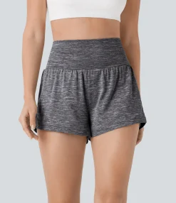Active Shorts|Shorts<HALARA Super High Waisted Pocket & Pocket 2-in-1 Yoga Shorts 3''