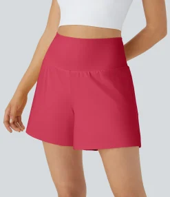 5'' Shorts|Active Shorts<HALARA Super High Waisted Pocket & Pocket 2-in-1 Yoga Shorts 5''-Longer Length