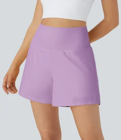 5'' Shorts|Active Shorts<HALARA Super High Waisted Pocket & Pocket 2-in-1 Yoga Shorts 5''-Longer Length
