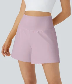 5'' Shorts|Active Shorts<HALARA Super High Waisted Pocket & Pocket 2-in-1 Yoga Shorts 5''-Longer Length