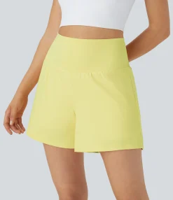 5'' Shorts|Active Shorts<HALARA Super High Waisted Pocket & Pocket 2-in-1 Yoga Shorts 5''-Longer Length