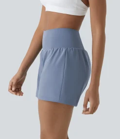 5'' Shorts|Active Shorts<HALARA Super High Waisted Pocket & Pocket 2-in-1 Yoga Shorts 5''-Longer Length