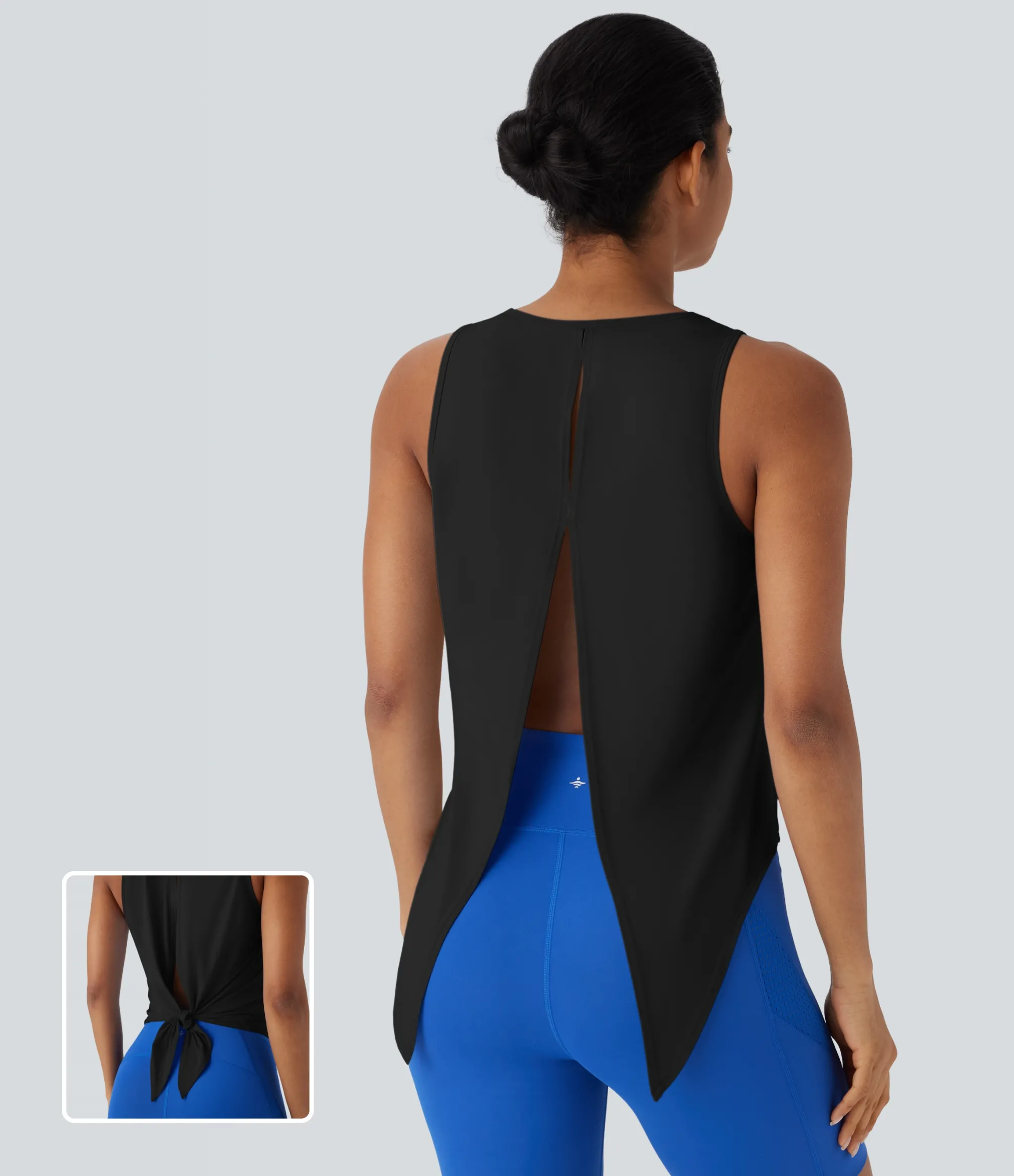 Tank Tops & Camis|Tank Tops<HALARA Tie Back Cool Touch Running Tank Top-UPF50+