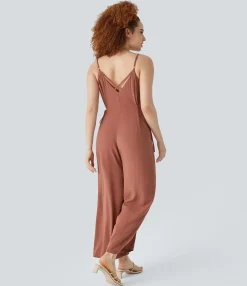 Jumpsuits<HALARA Tie Side Casual Jumpsuit