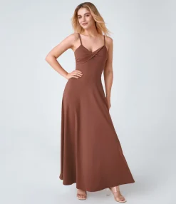 Maxi & Midi Dresses|Dresses<HALARA U Back Flare Flowy Maxi Slip Dress