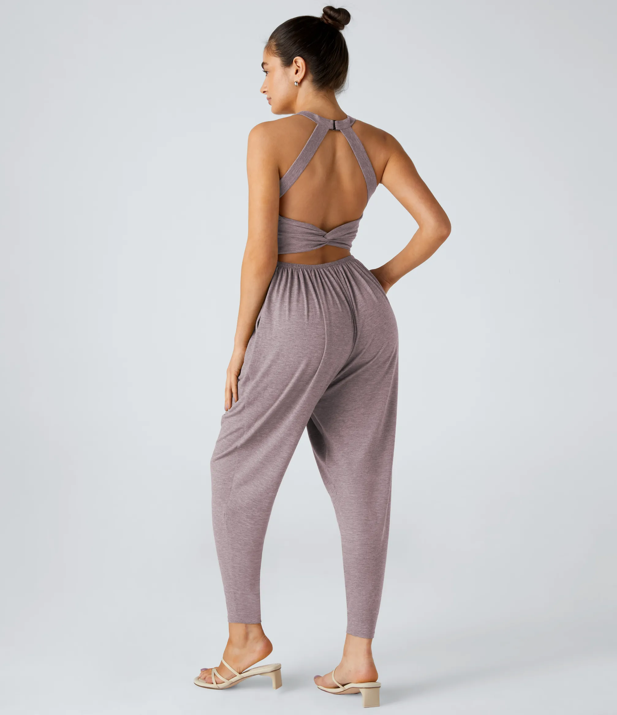 Jumpsuits<HALARA U Neck Pocket Harem Casual Jumpsuit-Easy Peezy Edition
