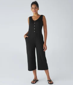 Jumpsuits<HALARA U Neck Sleeveless Pocket Capri Casual Jumpsuit