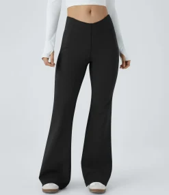 Pants|High-Waisted Pants<HALARA V Shaped High Waisted Thermal Yoga Flare Pants