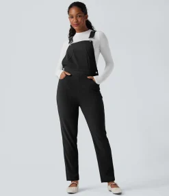 Jumpsuits<HALARA Waffle Casual Overalls with Pockets
