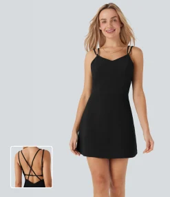 Mini Dresses|Dresses<HALARA Waffle Mini Casual Dress