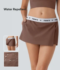 Active Skirts|Skirts<HALARA Water Repellent Mid Rise Foldover Twill Mini Tennis Skort with Pockets