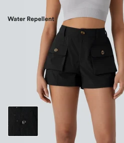 Active Shorts|Shorts<HALARA Water Repellent Mid Rise Zipper Pockets Ripstop Hiking Cargo Shorts