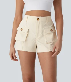 Active Shorts|Shorts<HALARA Water Repellent Mid Rise Zipper Pockets Ripstop Hiking Cargo Shorts