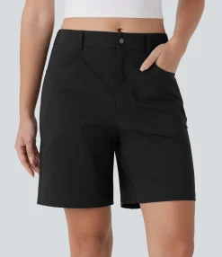 Active Shorts|Shorts<HALARA Water Repellent Mid Rise Zipper Pockets Hiking Shorts 7''