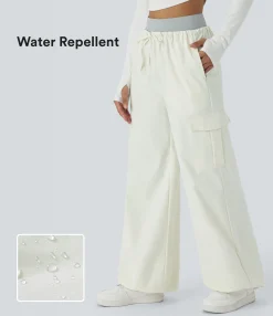 Cargo Pants|Joggers<HALARA Water Repellent Wear-Resistant Double-Layer High Waisted Drawstring Pockets Hiking Cargo Joggers