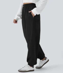 Pants|Joggers<HALARA Water Repellent Wear-Resistant High Waisted Side Zipper Pockets Hiking Joggers