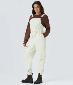 Jumpsuits<HALARA Water Repellent Wear-Resistant Drawstring Pockets Hiking Cargo Jogger Overalls