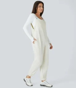 Jumpsuits<HALARA Water Repellent Wear-Resistant Pockets Hiking Overalls