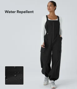 Jumpsuits<HALARA Water Repellent Wear-Resistant Zipper Pockets Camping Overalls