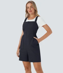 Jumpsuits<HALARA Water Repellent Wear-Resistant Zipper Pockets Camping Overalls