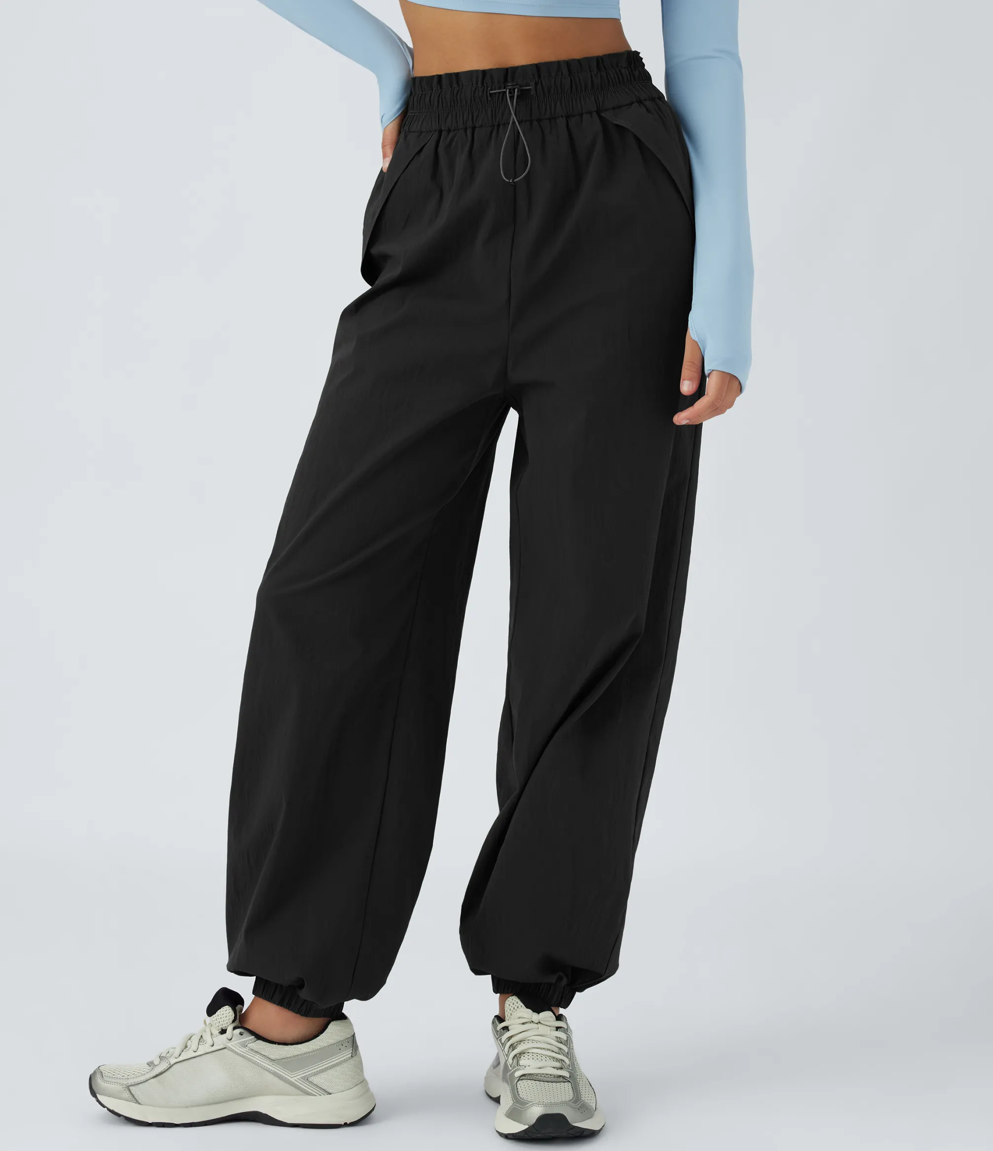 Pants|Work Pants<HALARA Wear-Resistant Frill High Waisted Pocket Workout Joggers