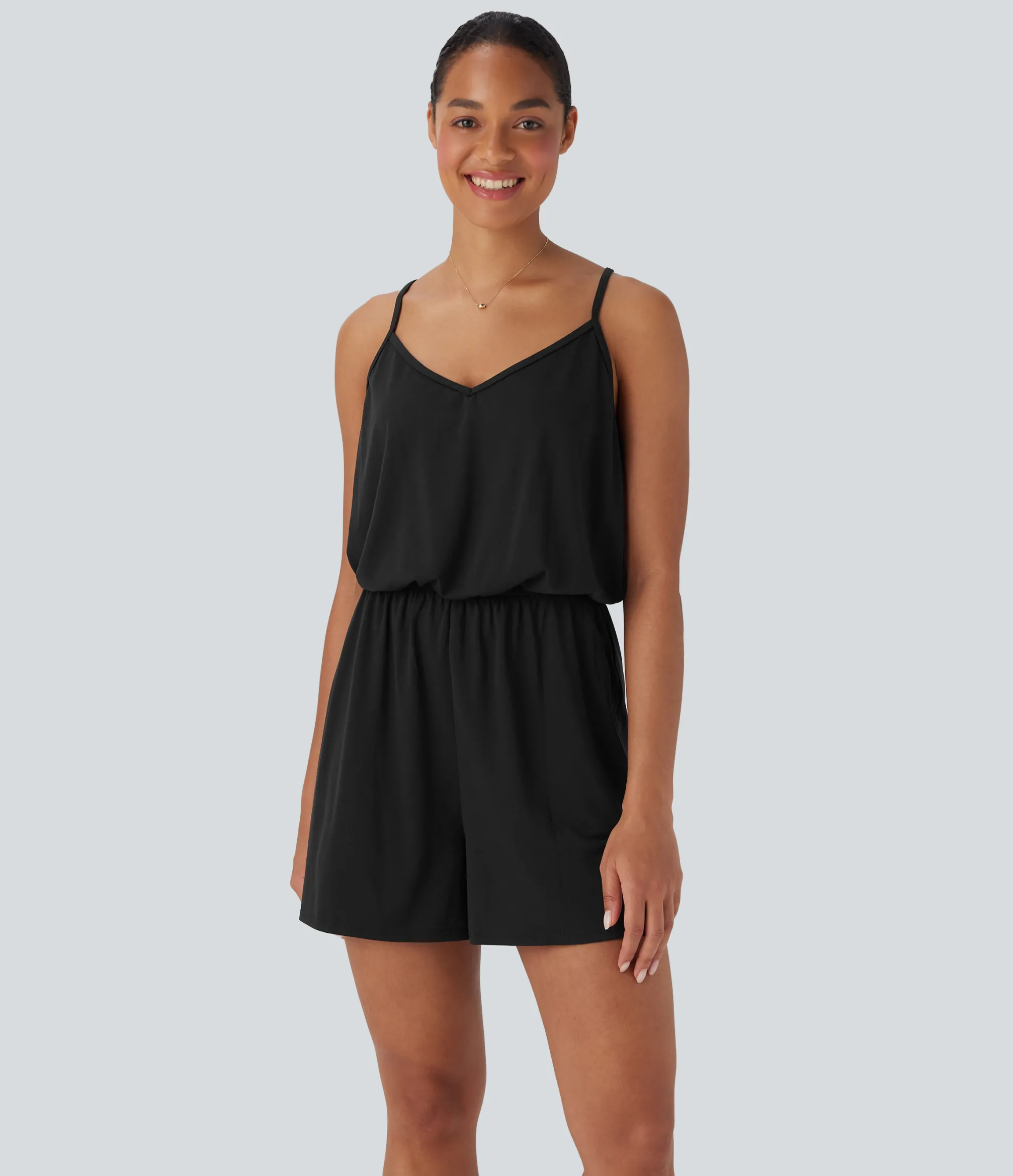 Jumpsuits<HALARA Wide Leg Jumpsuit with Pockets