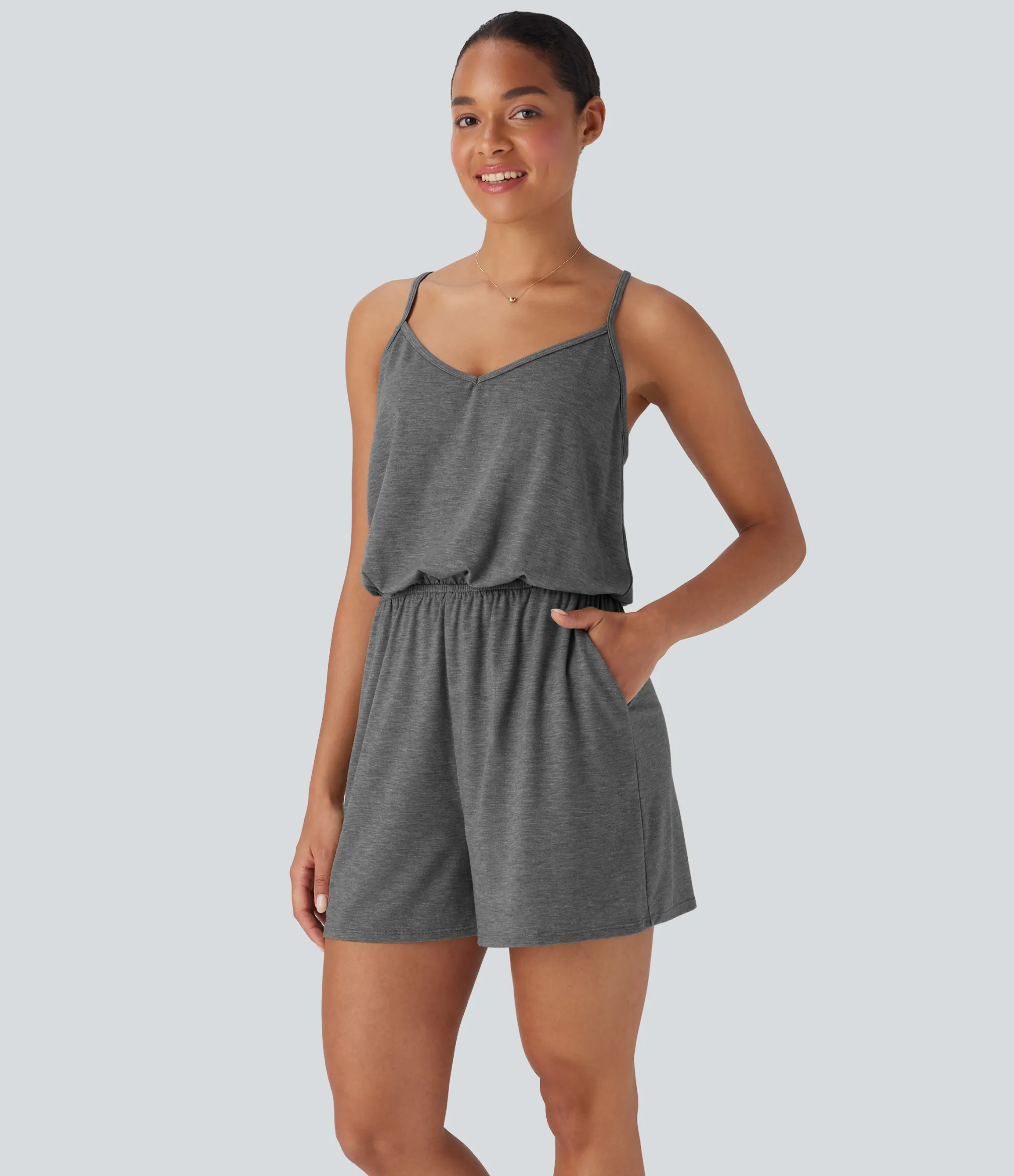 Jumpsuits<HALARA Wide Leg Jumpsuit with Pockets